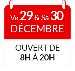 ouverture 29-30/12/2023