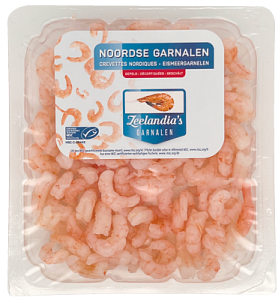 Noordse roze garnalen
