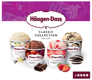 Ijs in pot Häagen-Dazs
