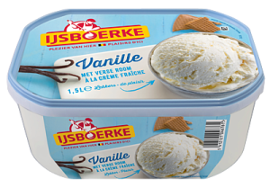 Ijs in bak Ijsboerke
