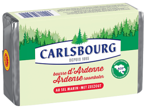Boter in blok of koelkastsmeerbaar Carlsbourg